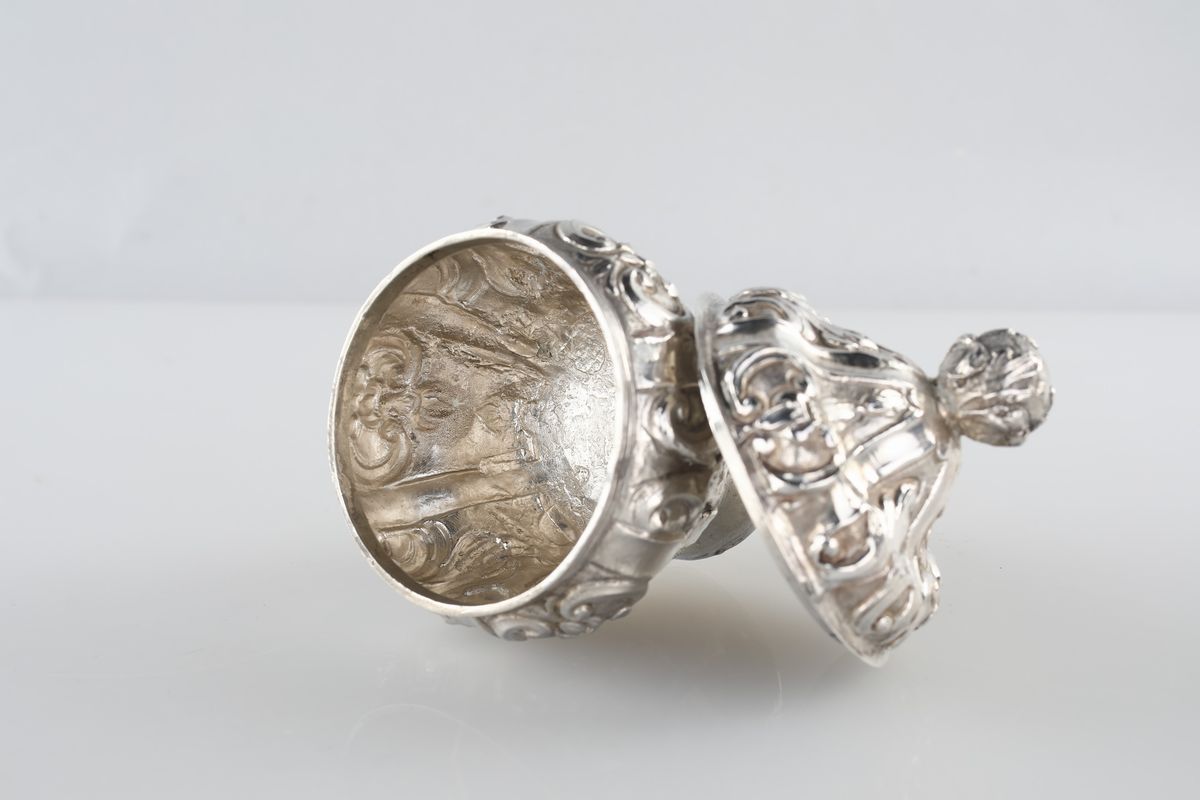 Zuccheriera in Argento con Coperchio, Genova, 1762
