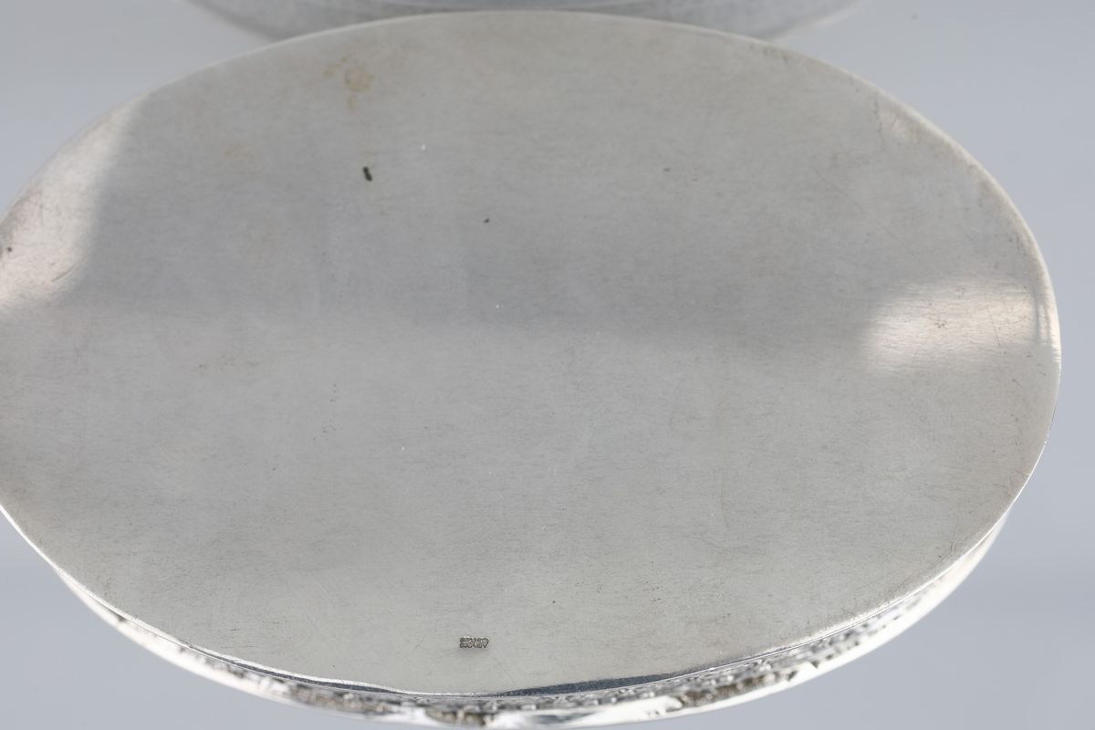 Piccola Scatola in Argento 835/1000, Germania, Ultimo Quarto del XIX Secolo