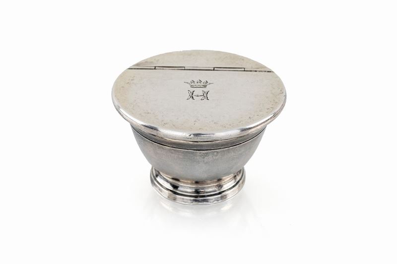 Portapillole in Argento 925/1000, Francia, Ultimo Quarto del XIX Secolo, Argentiere André Au...