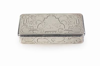 Tabacchiera in Argento, Francia 1830/40 Ca.