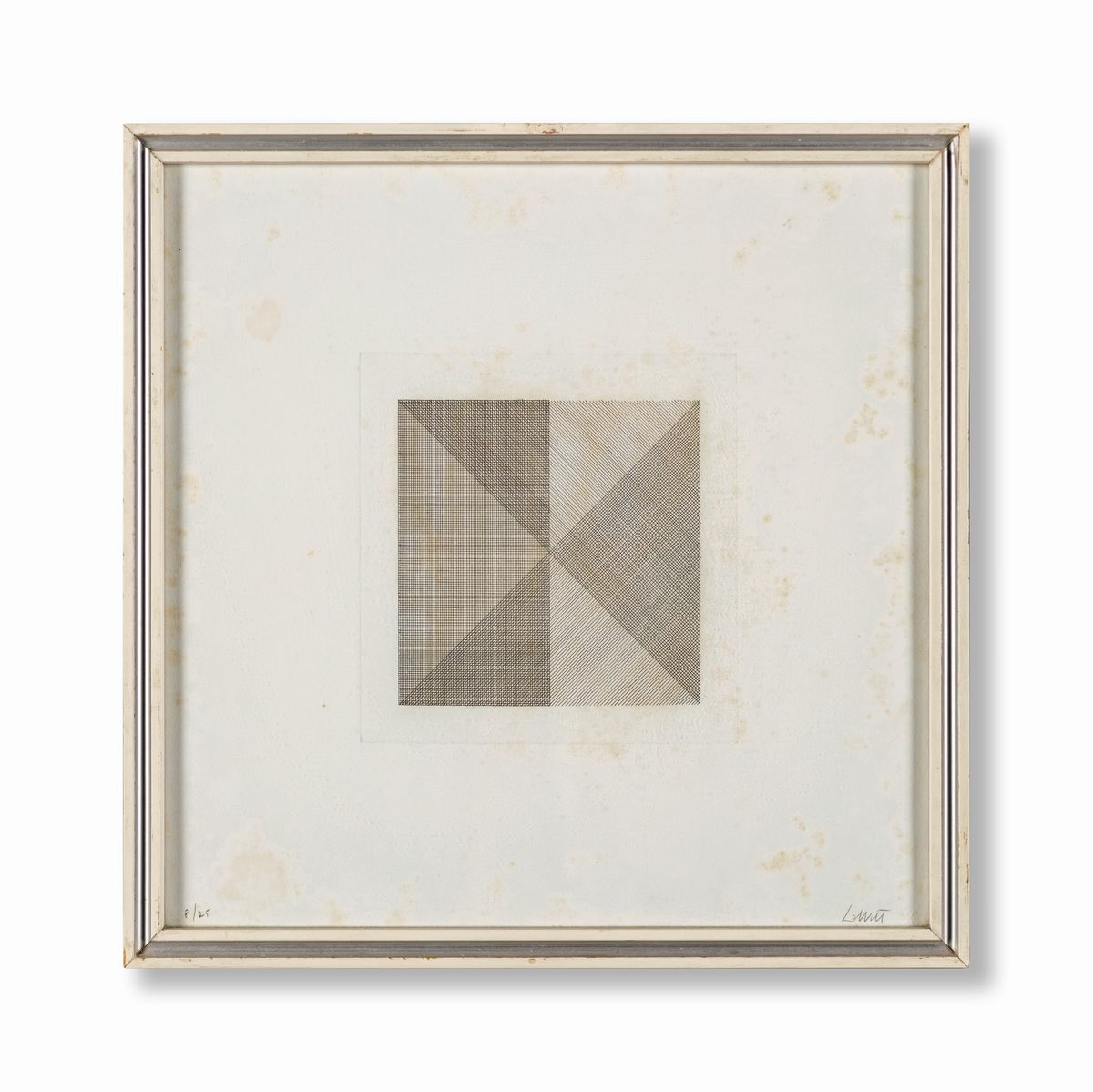 Sol Lewitt - Lotto di 3 Acquaforti