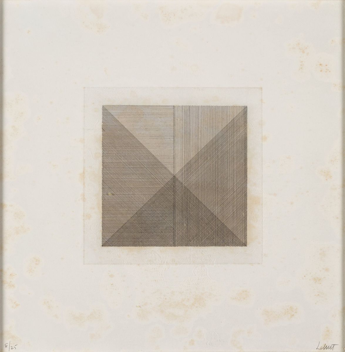 Sol Lewitt - Lotto di 3 Acquaforti