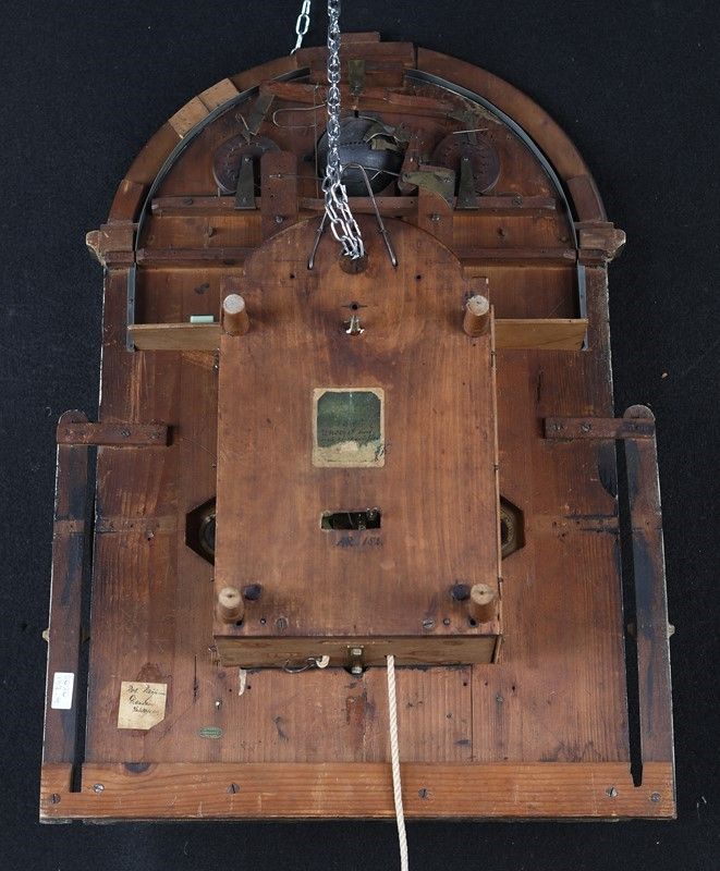 Orologio a Pendolo in Legno, Foresta Nera, Germania, XIX Secolo