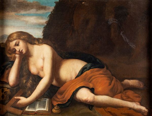 Pittore del XVII secolo - Maddalena penitente