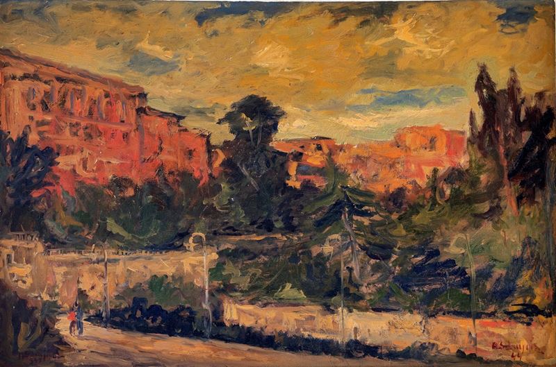 Achille Sdruscia - Veduta di Roma