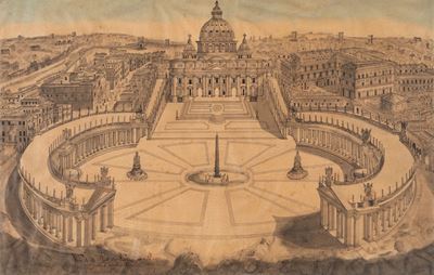 Veduta Aerea di Piazza San Pietro e della Basilica Vaticana