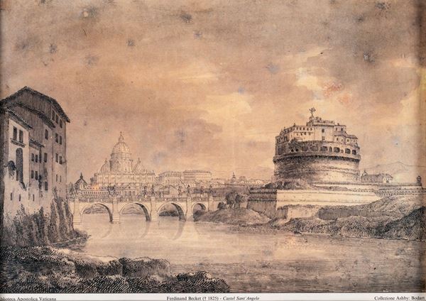 Veduta del Tevere con Castel Sant&#39;Angelo