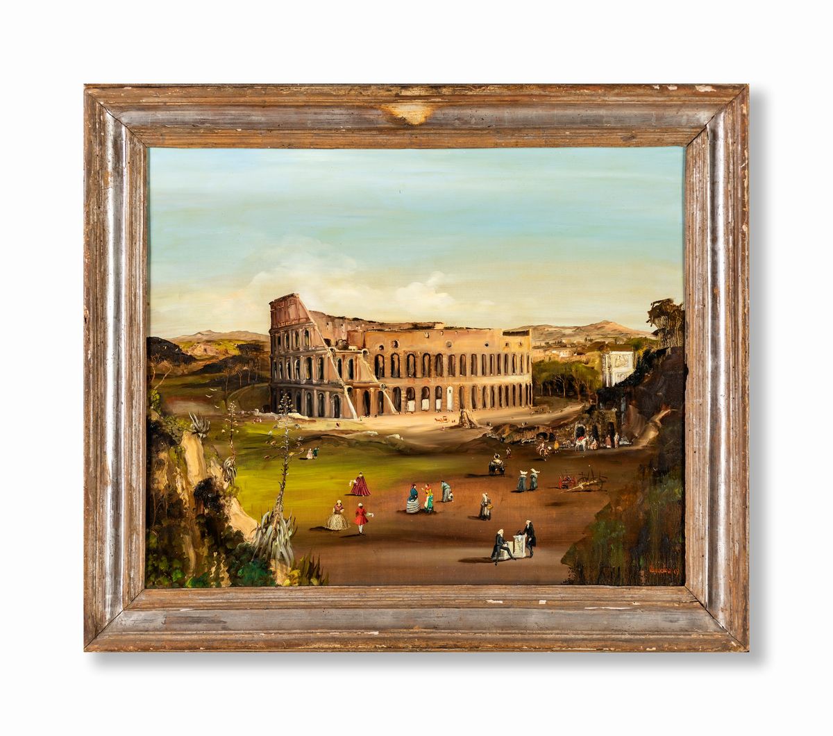 Pittore del XX Secolo - Veduta del Colosseo