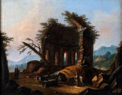 Paesaggio con i Resti del Tempio di Minerva Medica