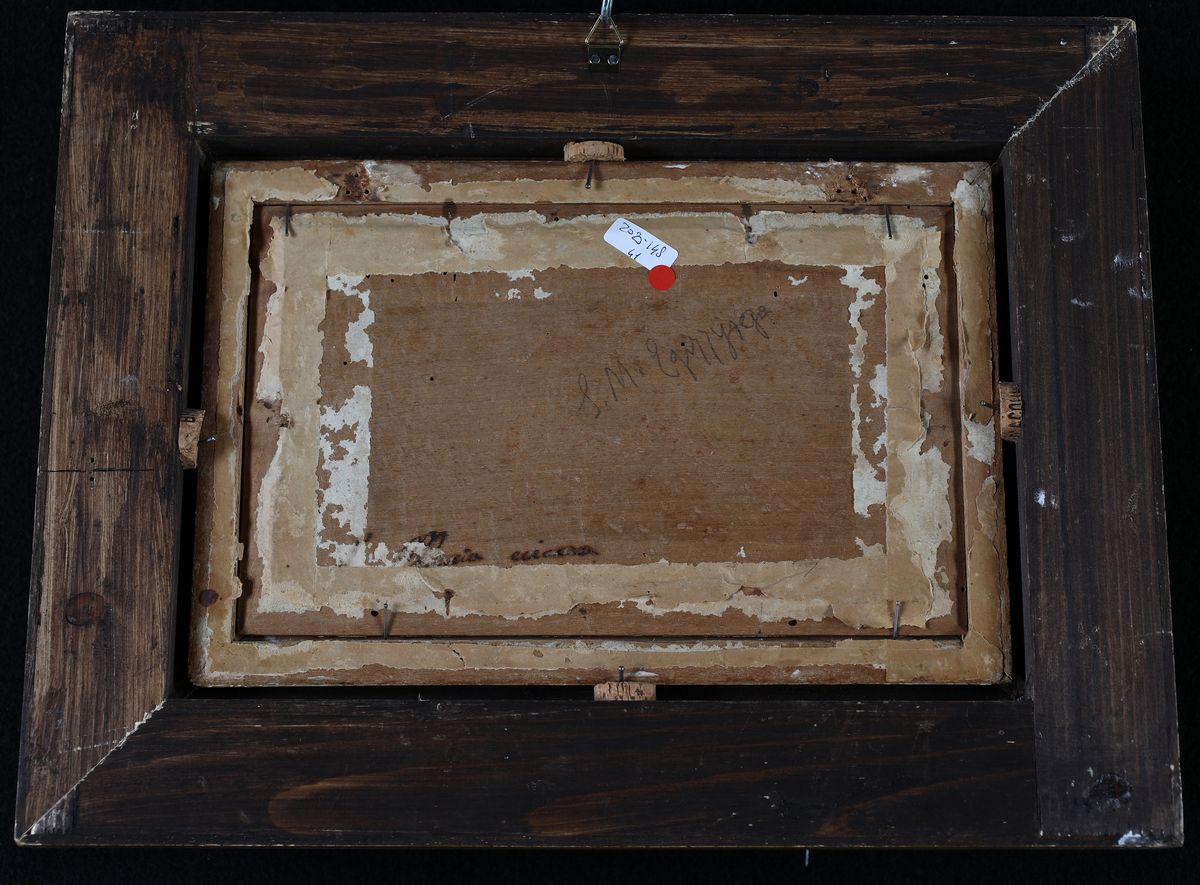 Pittore della Fine del XVIII Secolo - A) Palazzo Mattei di Giove Nell'omonima Piazza con la Fonta...