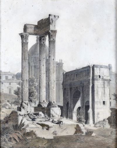Le Tre Colonne del Tempio di Vespasiano e Tito al Foro