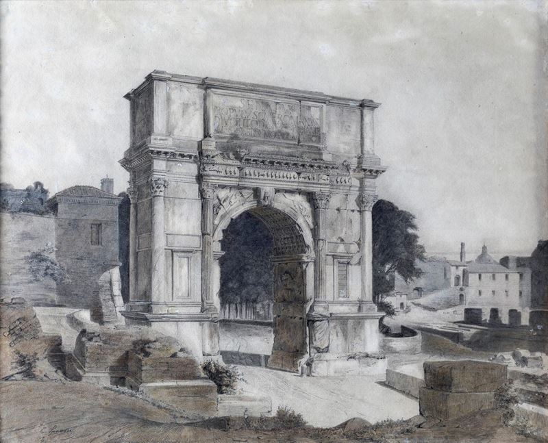 Carl Ferdinand Sprosse - L'arco di Tito