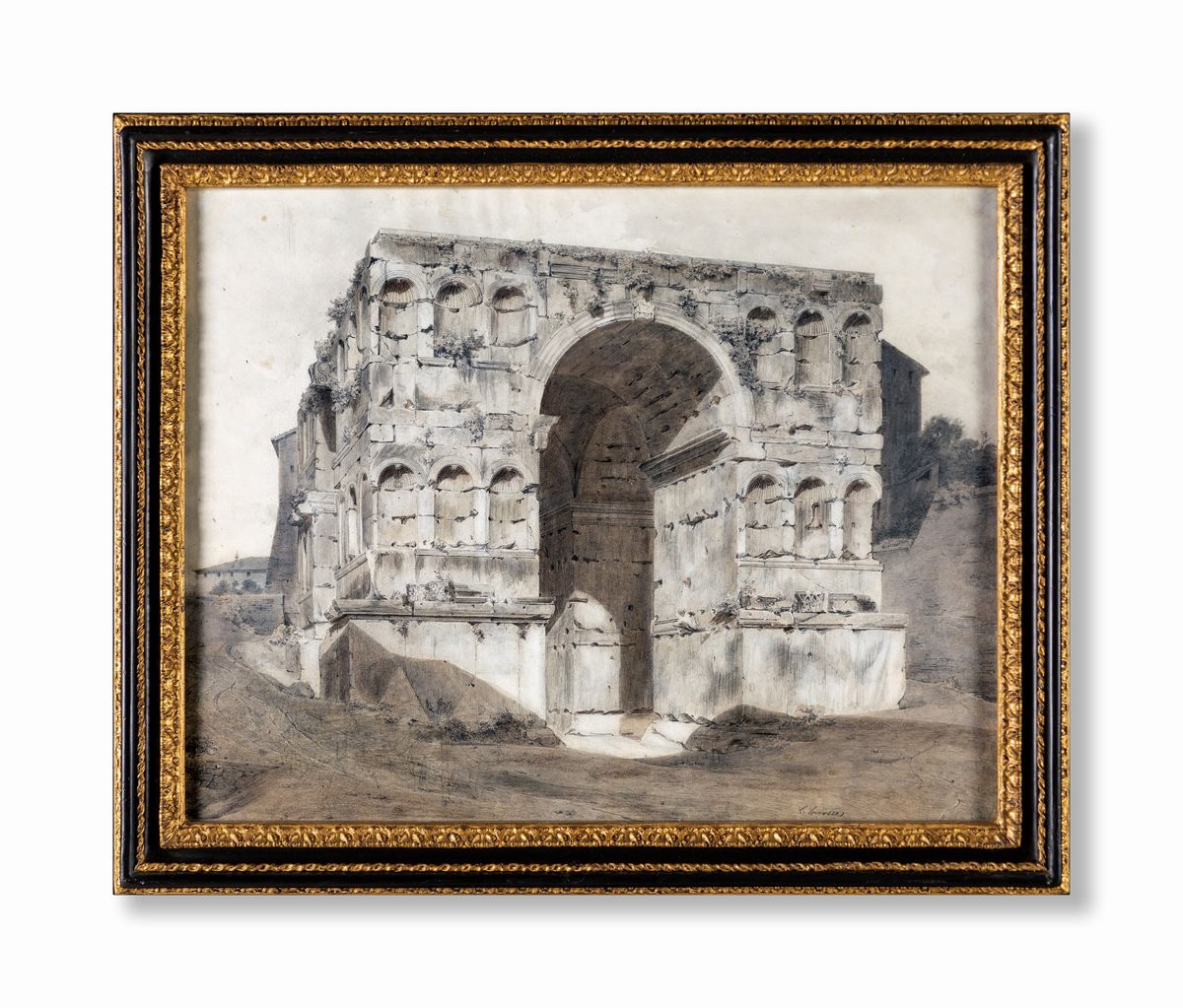 Carl Ferdinand Sprosse - L'arco di Giano al Foro Boario