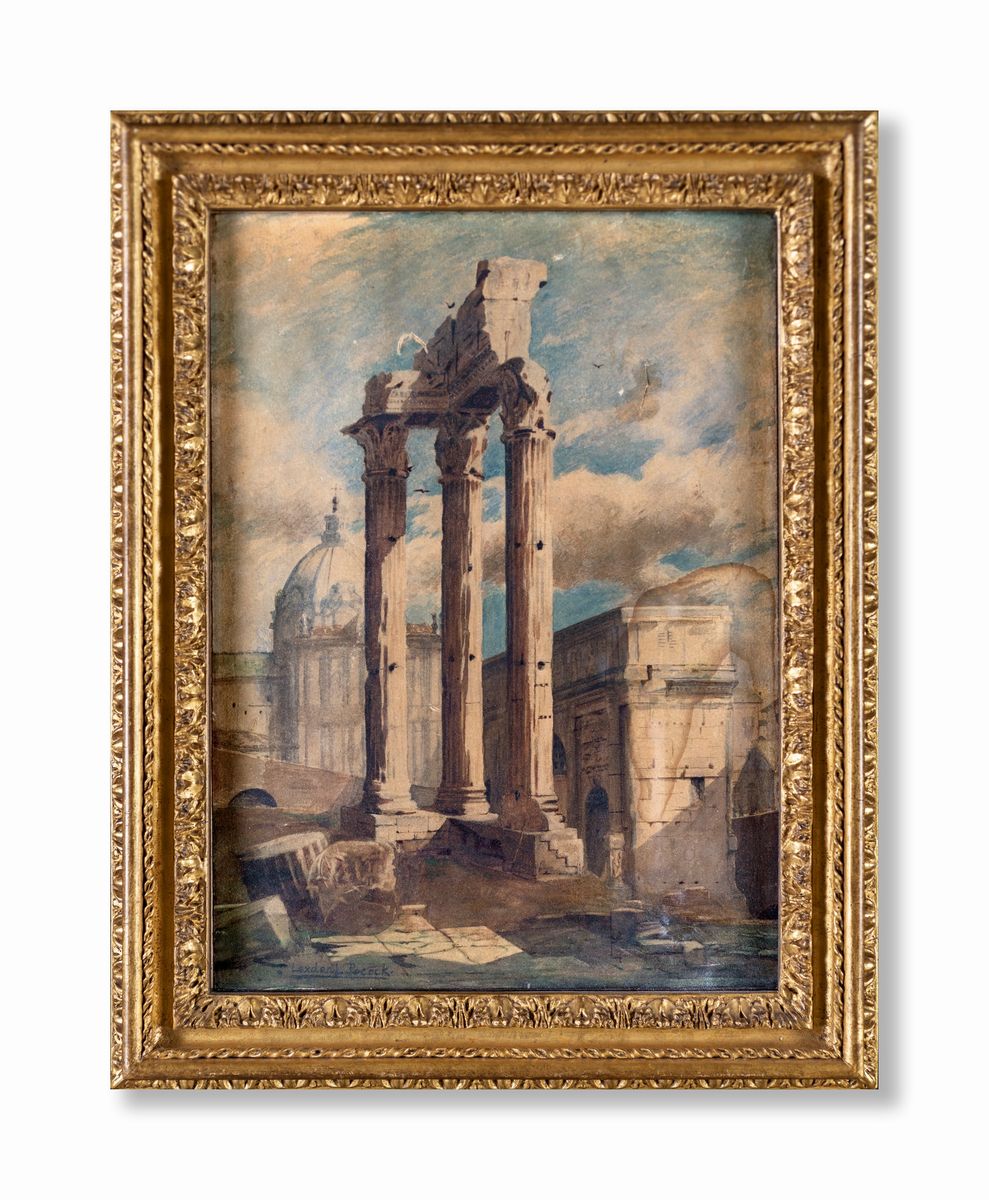 Lexden Lewis Pocock - Resti del Tempio di Giove Tonante al Foro