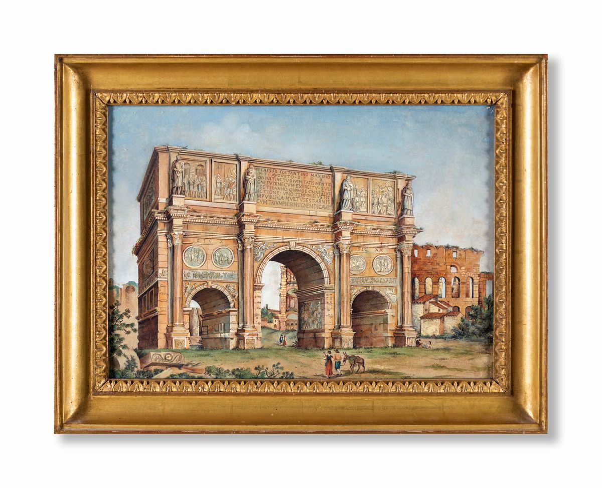 Pittore degli Inizi del XIX Secolo - L'arco di Costantino