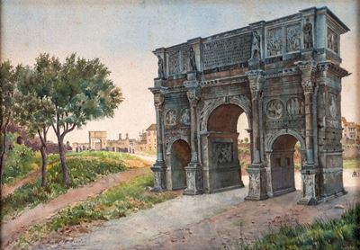 L'arco di Costantino sulla Via dei Trionfi