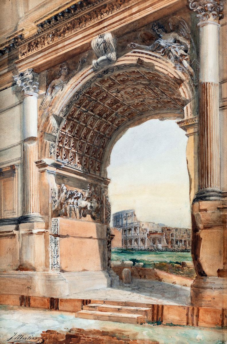 Juan Jiménez Martin (noto Anche Come Martino del Don) - Fornice Centrale Dell'arco di Tito Col Co...