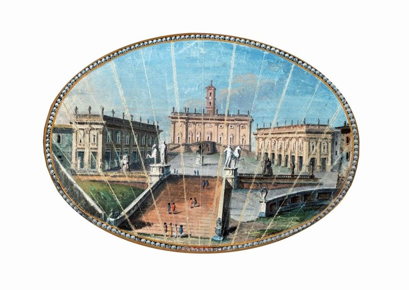 Tommaso Bigatti - La Scalinata Dell'ara Coeli e la Piazza del Campidoglio