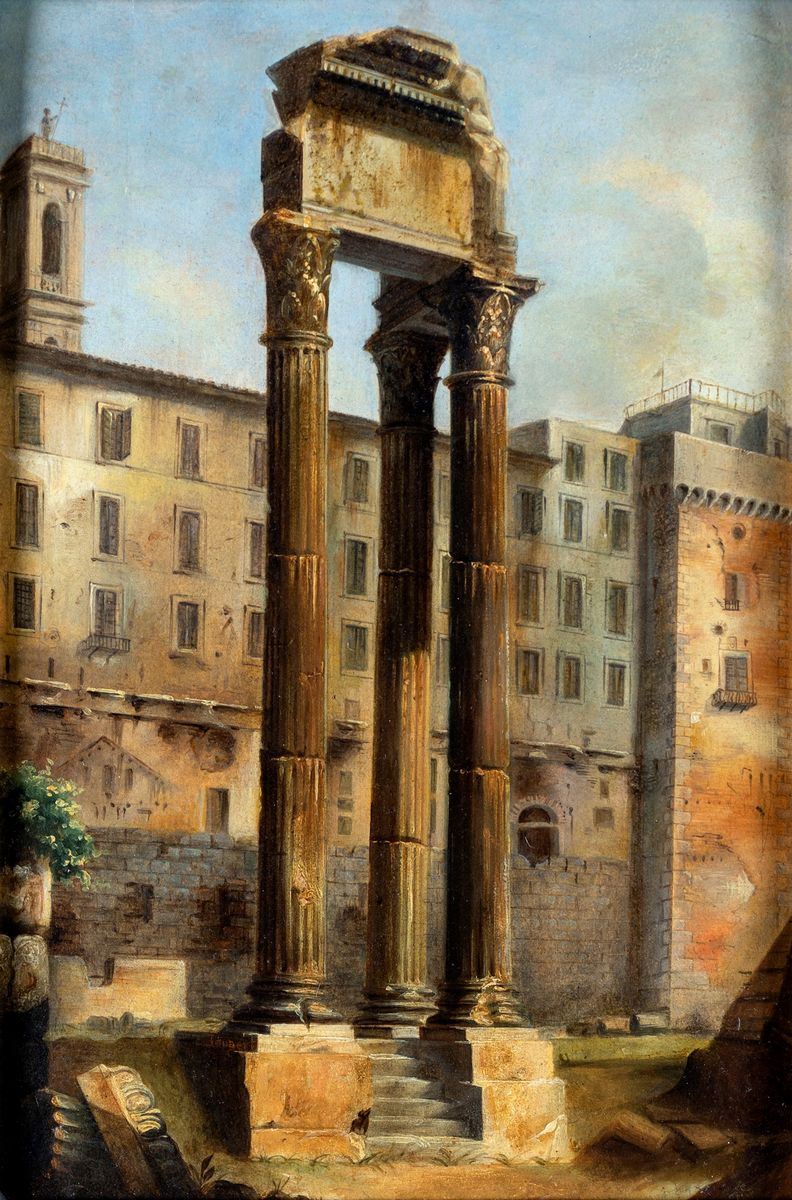 Léon Alexandre Alphonse Joubert - Resti del Tempio di Giove al Foro