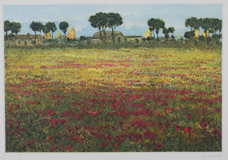 Michele Cascella - Campo di Papaveri
