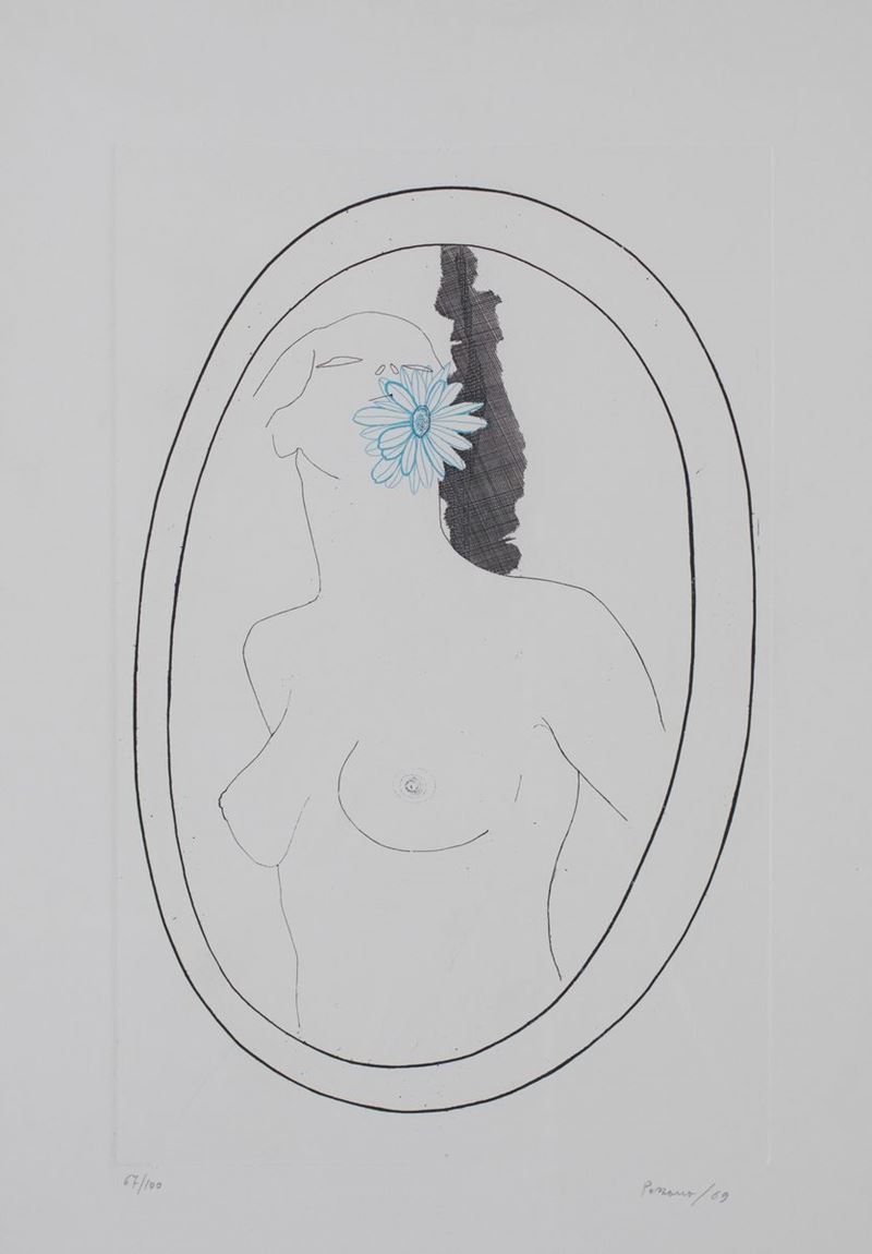Giacomo Porzano - Donna allo Specchio
