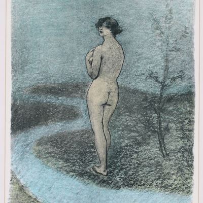 Nuda in Riva al Fiume