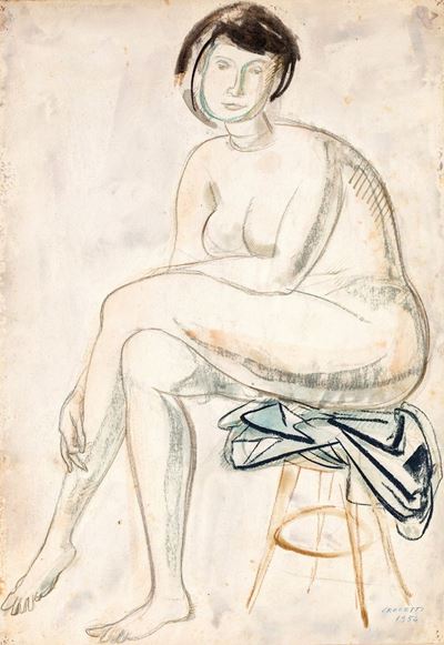 Nudo di Donna con Drappo