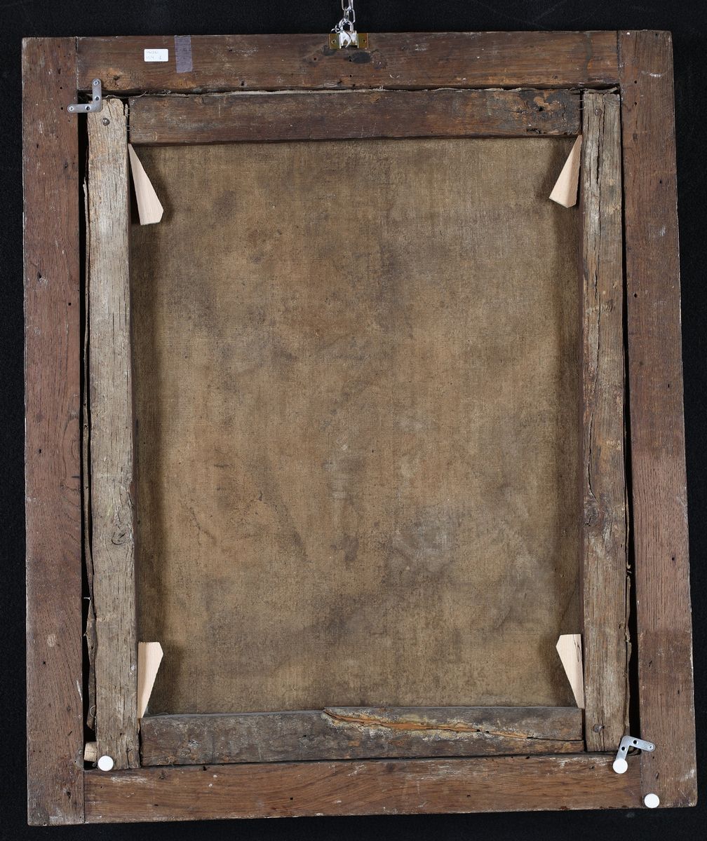 Pittore del XIX Secolo - A) Ritratto di Giovinetta B) Ritratto di Giovane Cavaliere in Abito Ross...