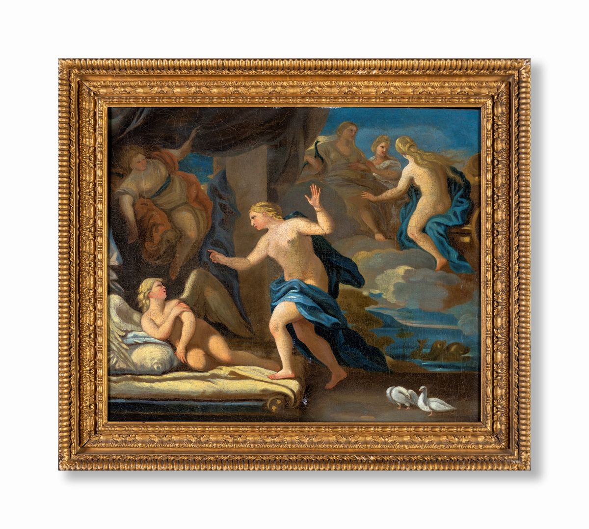Scuola Napoletana del XVII Secolo - Venere e Amore