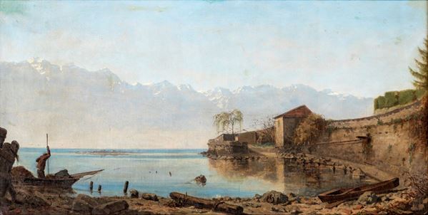 Pittore del XIX secolo - Paesaggio veneto