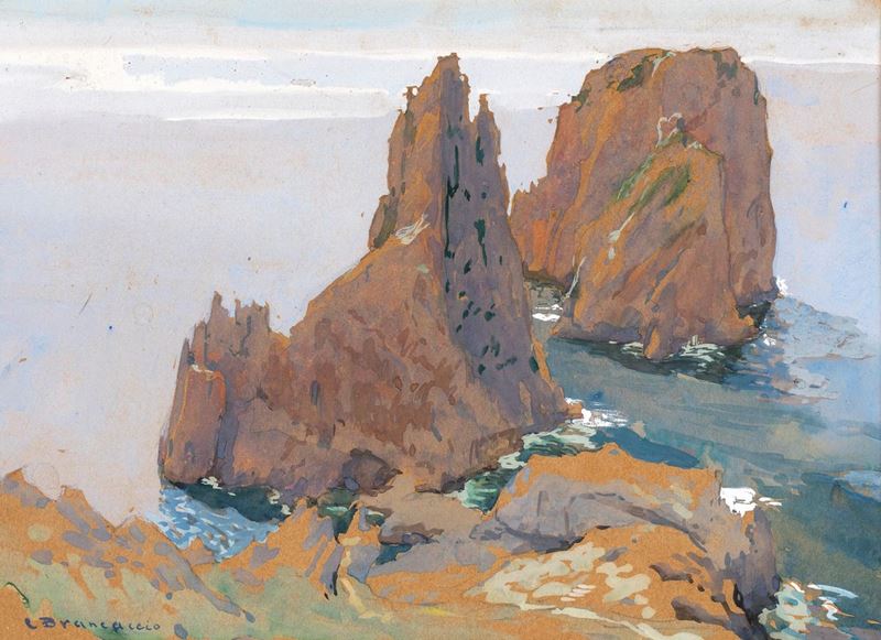 Carlo Brancaccio - Veduta di Capri