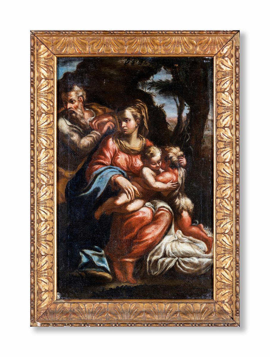 Pittore del XVIII Secolo - Sacra Famiglia
