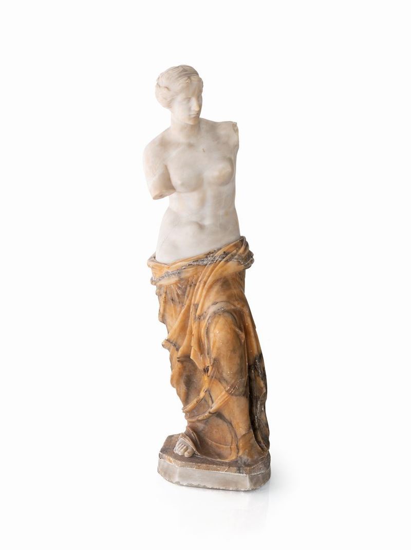 Scultura in Alabastro Bianco e Giallo, Fine del XVIII Secolo