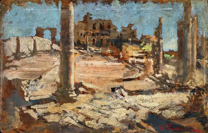 Cesare Tiratelli - Veduta del Foro Romano