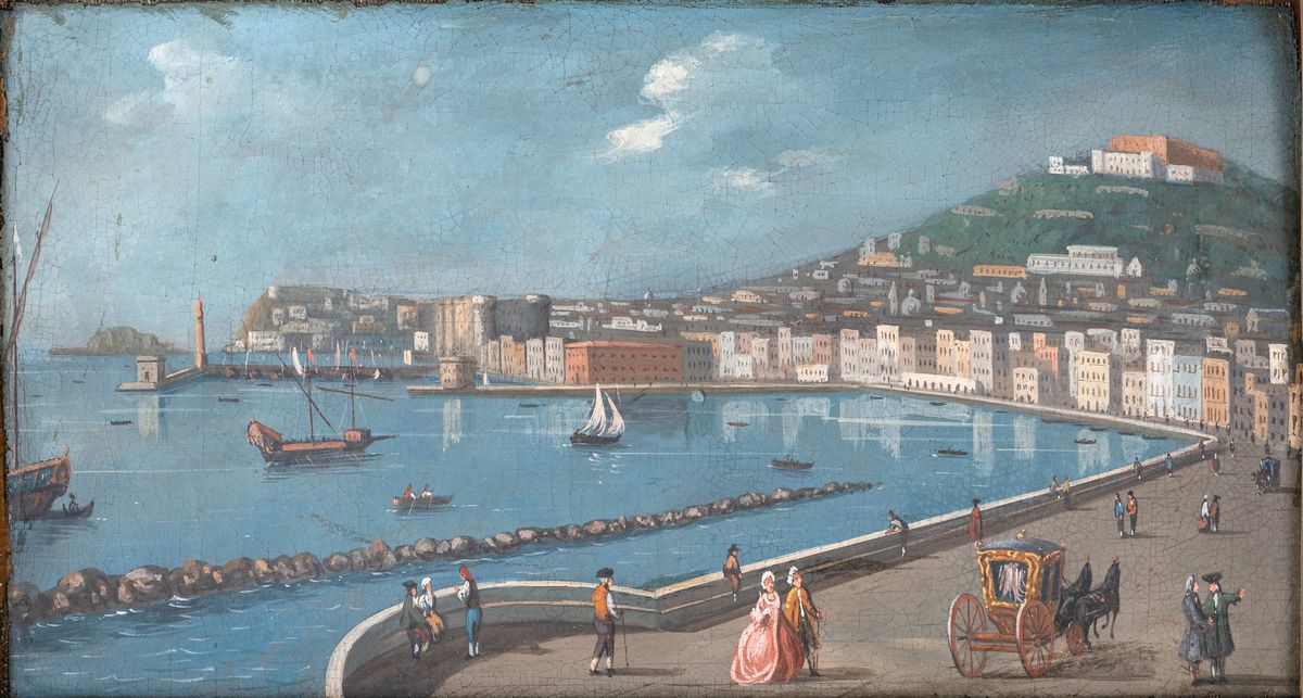 Pittore della Fine del XVIII Secolo - Vedute Portuali