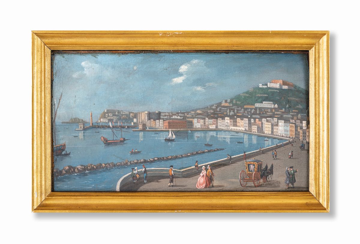 Pittore della Fine del XVIII Secolo - Vedute Portuali