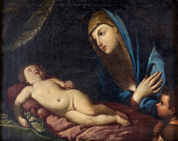 Scuola Emiliana del XVII secolo - Madonna col Bambino
