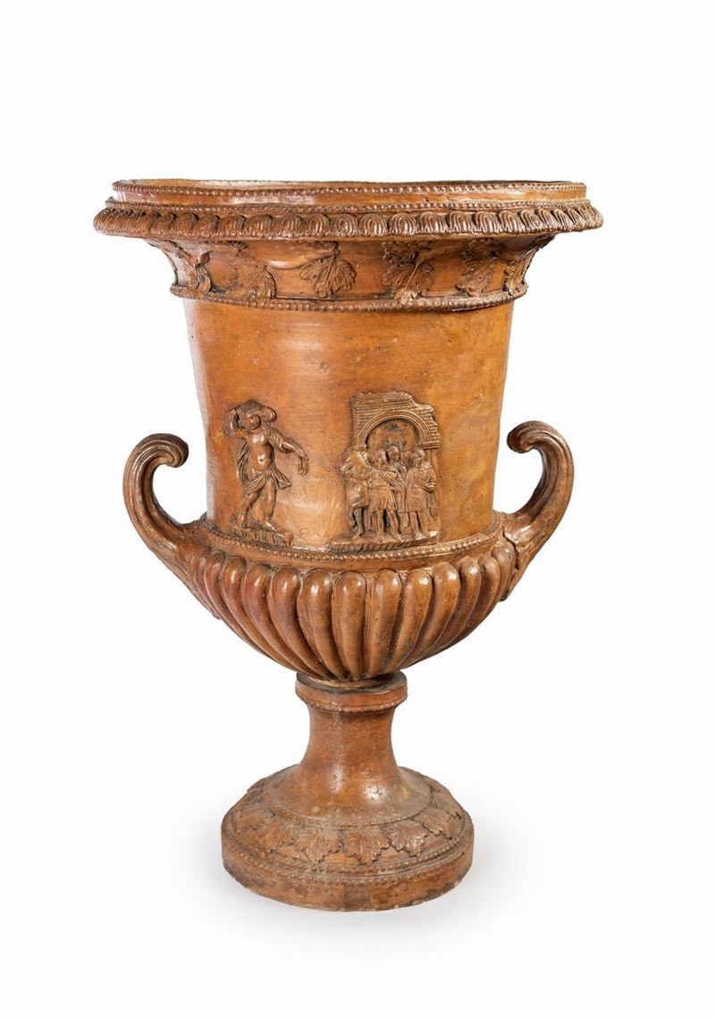 Vaso Medici in Terracotta, XIX Secolo
