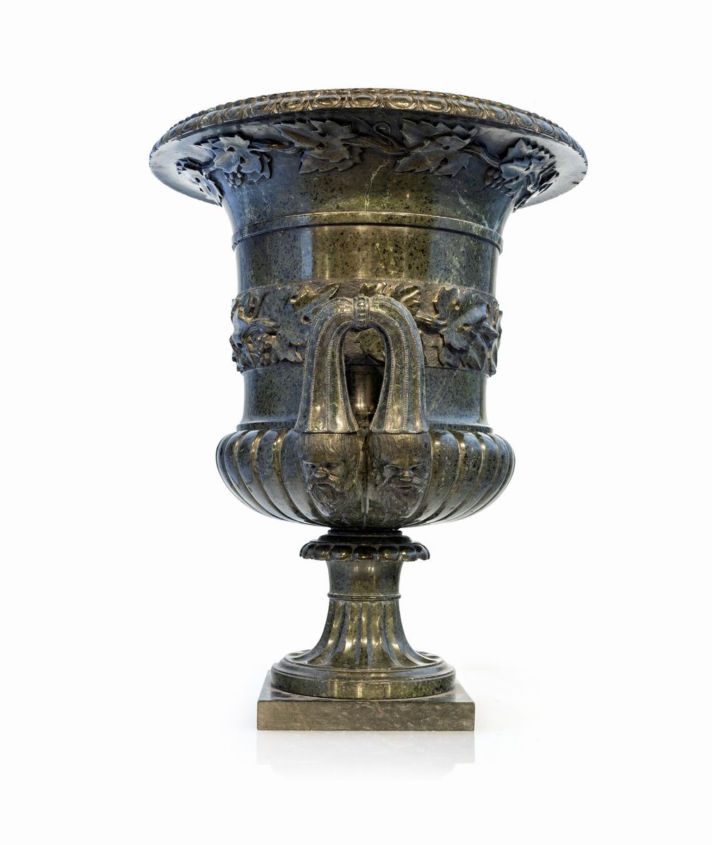 Vaso Medici in Marmo Verde, Inizio XIX Secolo
