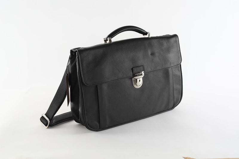 A.g. Spalding & Bros New York - Cartella Nera Portadocumenti