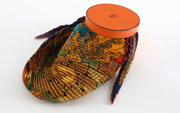 Hermès - foulard 100% seta plissé Carpe Diem