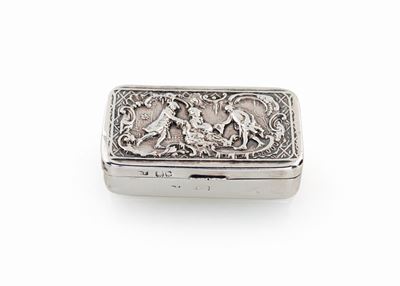 Tabacchiera in Argento 925/1000, Londra, Argentiere Maurice Freeman