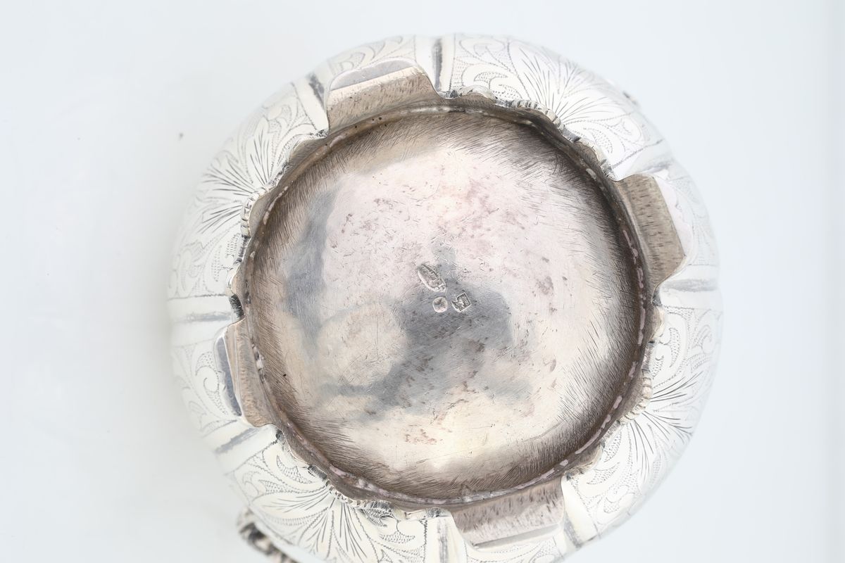 Zuccheriera in Argento 833/1000, Napoli, Argentiere Gennaro Romanelli (attivo dal 1809 al 1840)