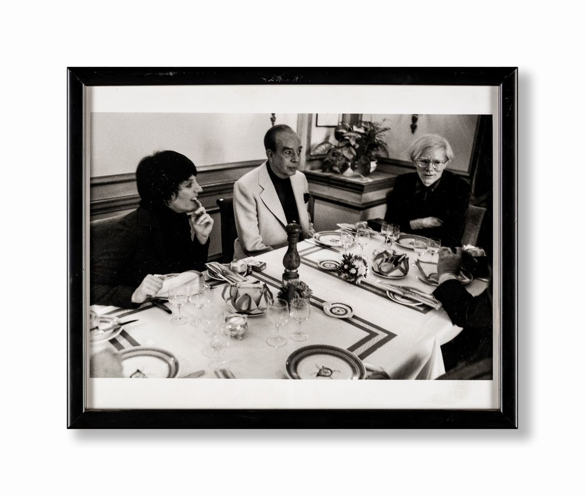 Dino Pedriali - Andy Warhol al Ristorante Dell'albergo Grand Hotel Oma con Vincent Minlli e Lisa ...