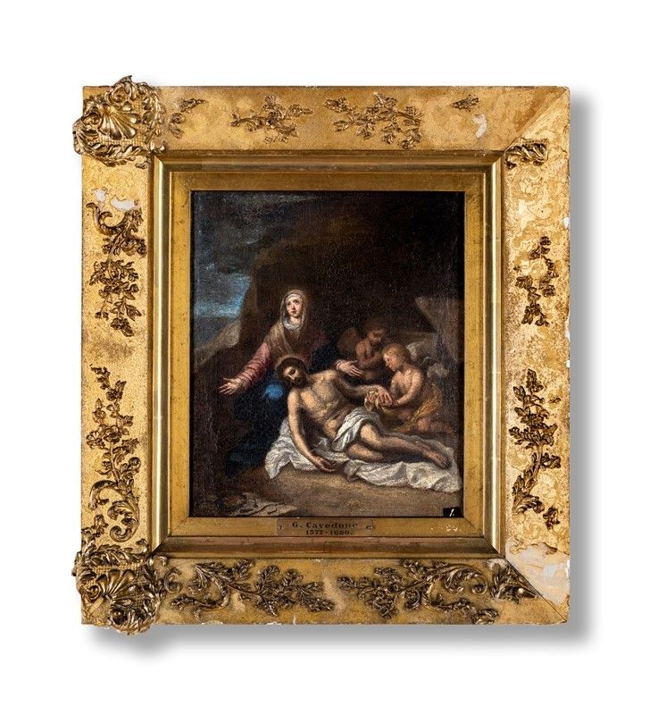 Giacomo Cavedone ( Bottega ) - Compianto sul Cristo Morto