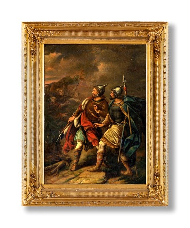 Pittore del XIX Secolo - Macbeth Incontra le Streghe