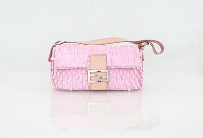 Fendi - Baguette con Paillettes Rosa