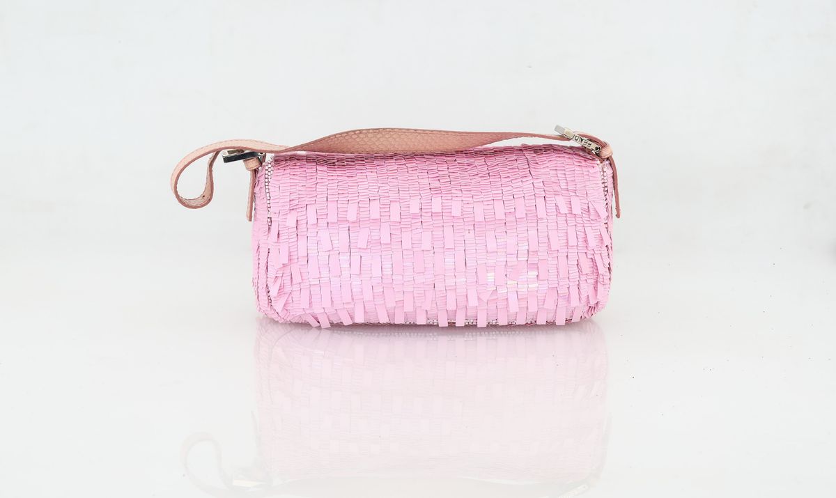 Fendi - Baguette con Paillettes Rosa