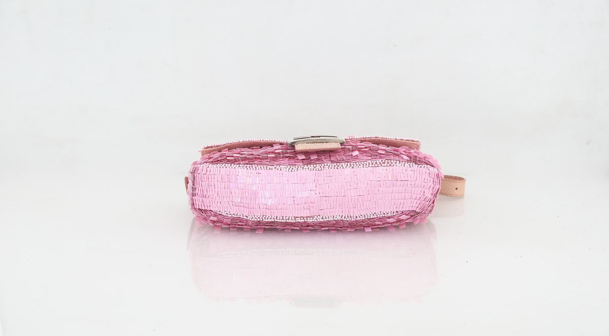 Fendi - Baguette con Paillettes Rosa