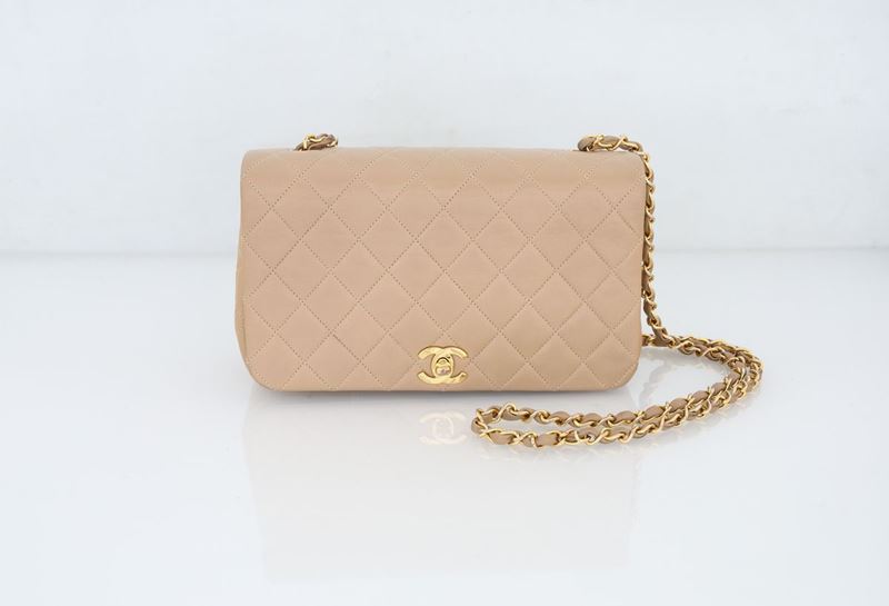 Chanel - Borsa a Tracolla in Pelle Beige